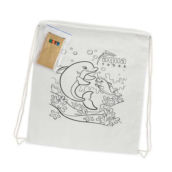Colouring Drawstring Backpack - 485 x 380mmm