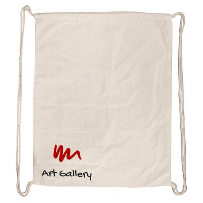 Calico Library Bag Drawstrings - 380 x 480mm Image 2